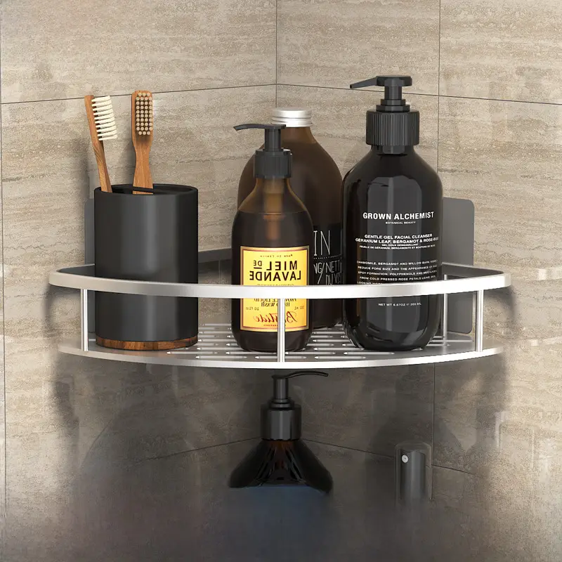 Traceless Self-Adhesive Aluminum Bath Towel Rack - Image 4