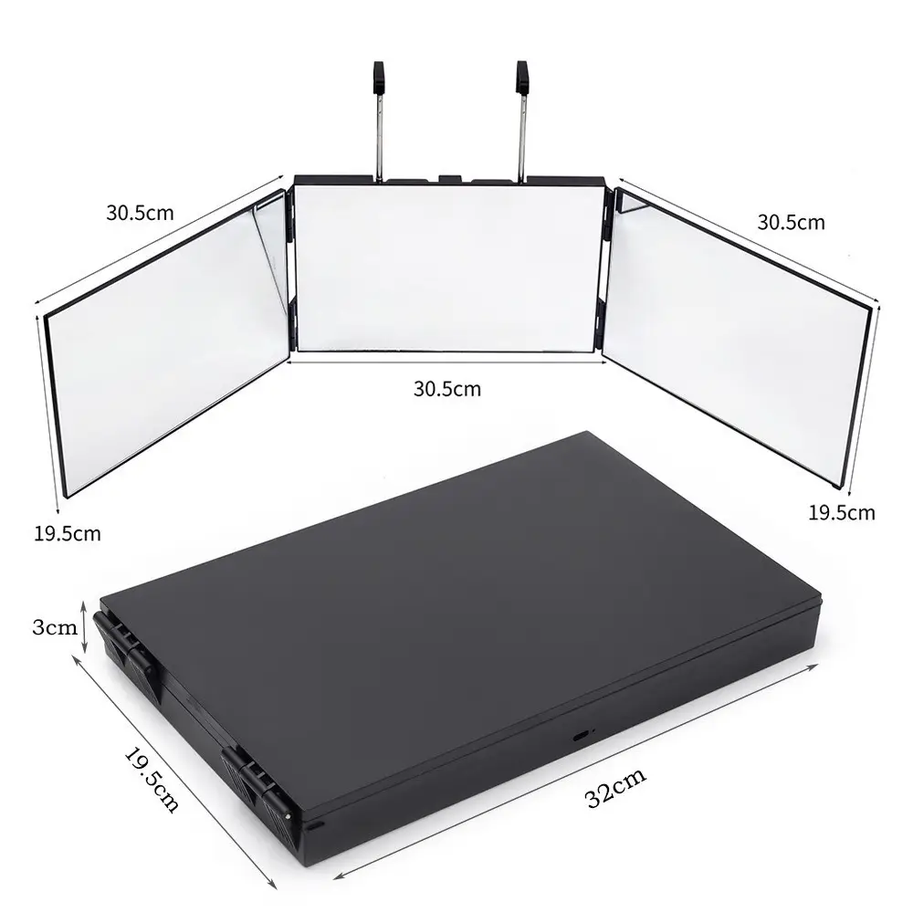 Amazon Retractable LED Makeup Mirror for Men - Image 2