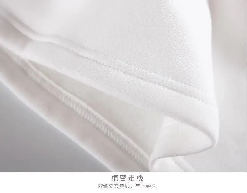 Women Fleece Long Sleeve T-Shirt White Winter Casual — feature 13