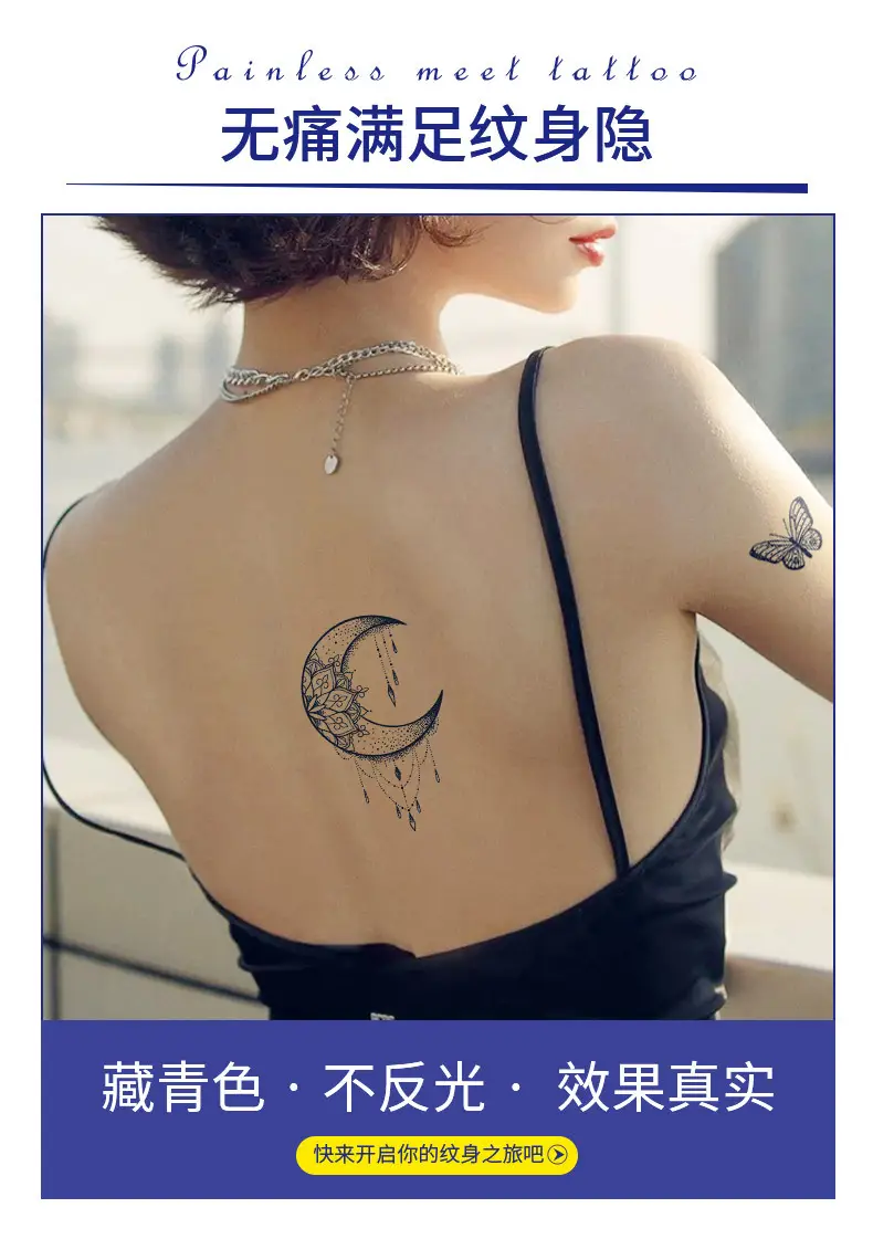 Herbal Juice Tattoo Sticker Flower Arm Clavicle — feature 19