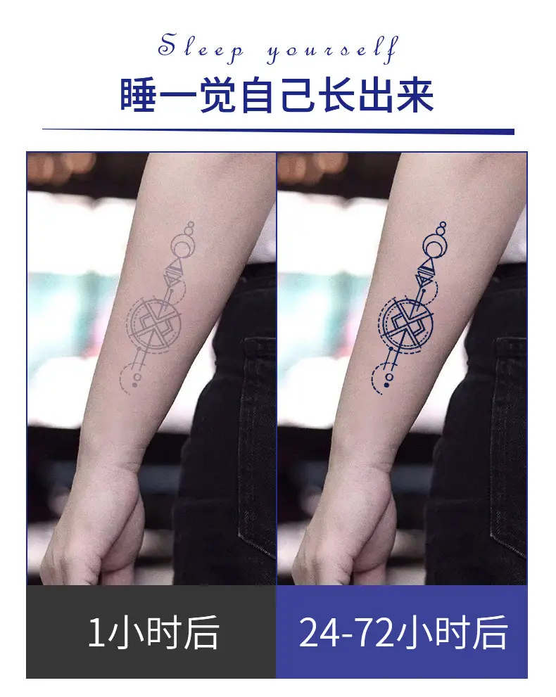 Herbal Juice Tattoo Sticker Flower Arm Clavicle — feature 22