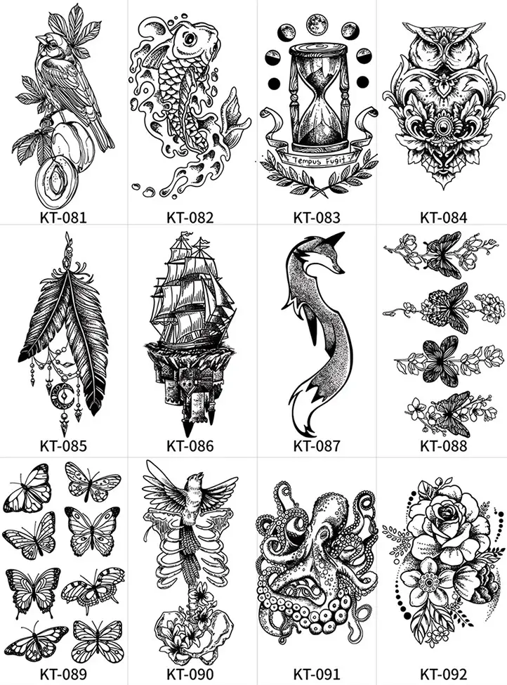 Herbal Juice Tattoo Sticker Flower Arm Clavicle — feature 24