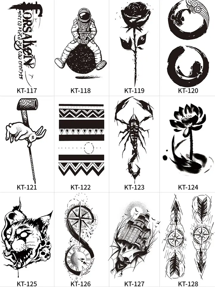 Herbal Juice Tattoo Sticker Flower Arm Clavicle — feature 27