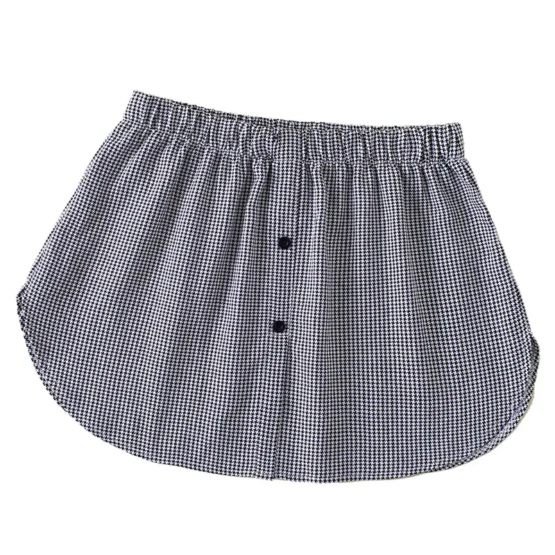 Autumn Houndstooth Sweater Skirt Set Black White - Image 5