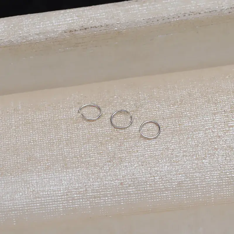DIY 18K Gold Open Ring Necklace Buckle Ring Gold Small