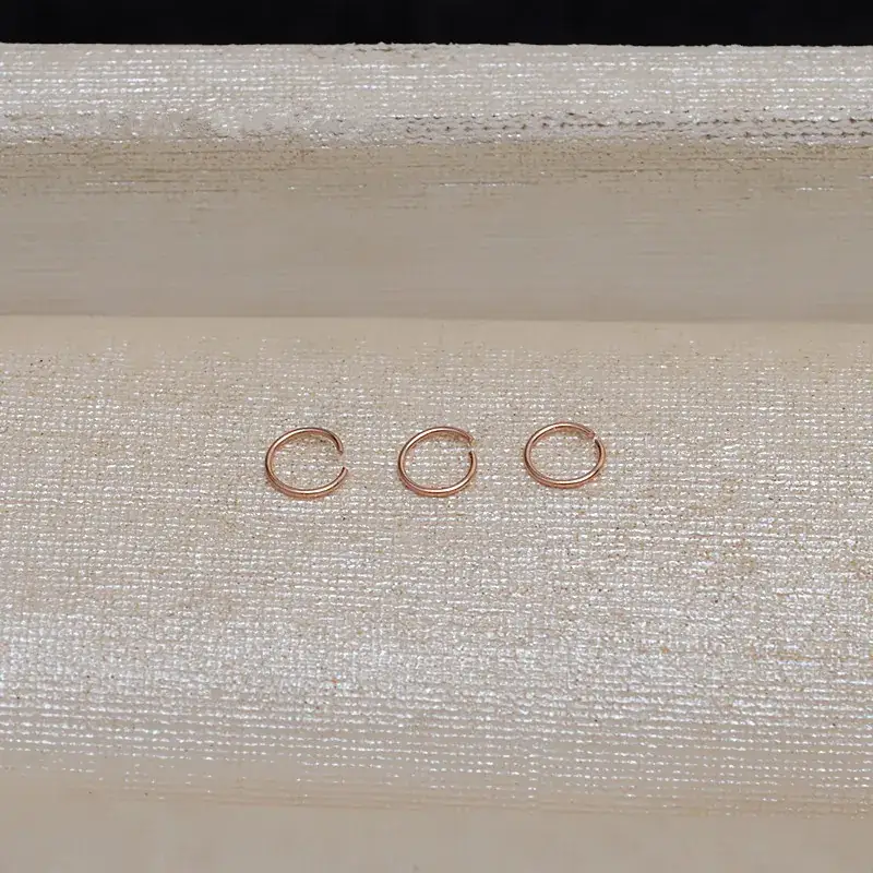 DIY 18K Gold Open Ring Necklace Buckle Ring Gold Small