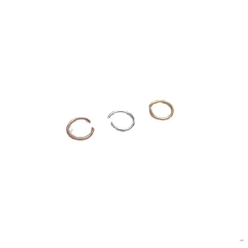 DIY 18K Gold Open Ring Necklace Buckle Ring Gold Small