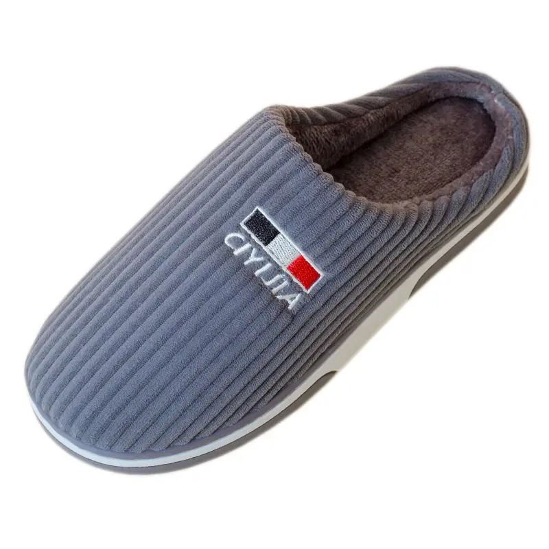New Women's Autumn and Winter Cotton Slippers Home Indoor Men's Thickened Couples Non-slip Comfortable Soft Bottom Warm Floor Cotton Slippers