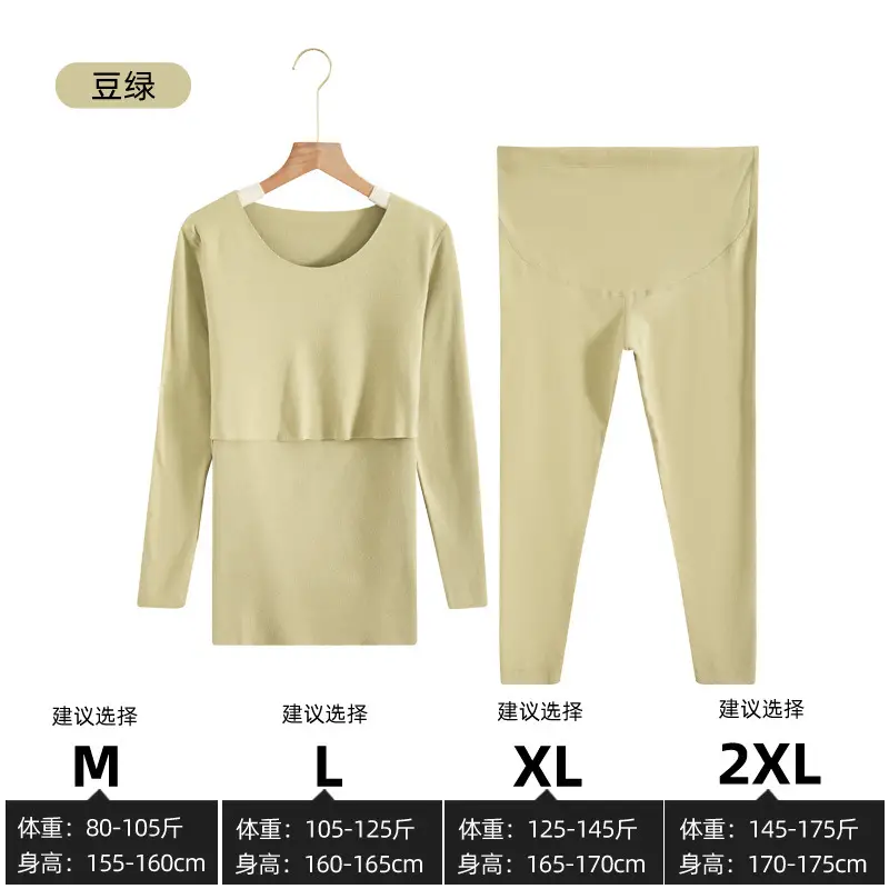 Maternal Lactation Trousers Suit Green 2XL - Image 4