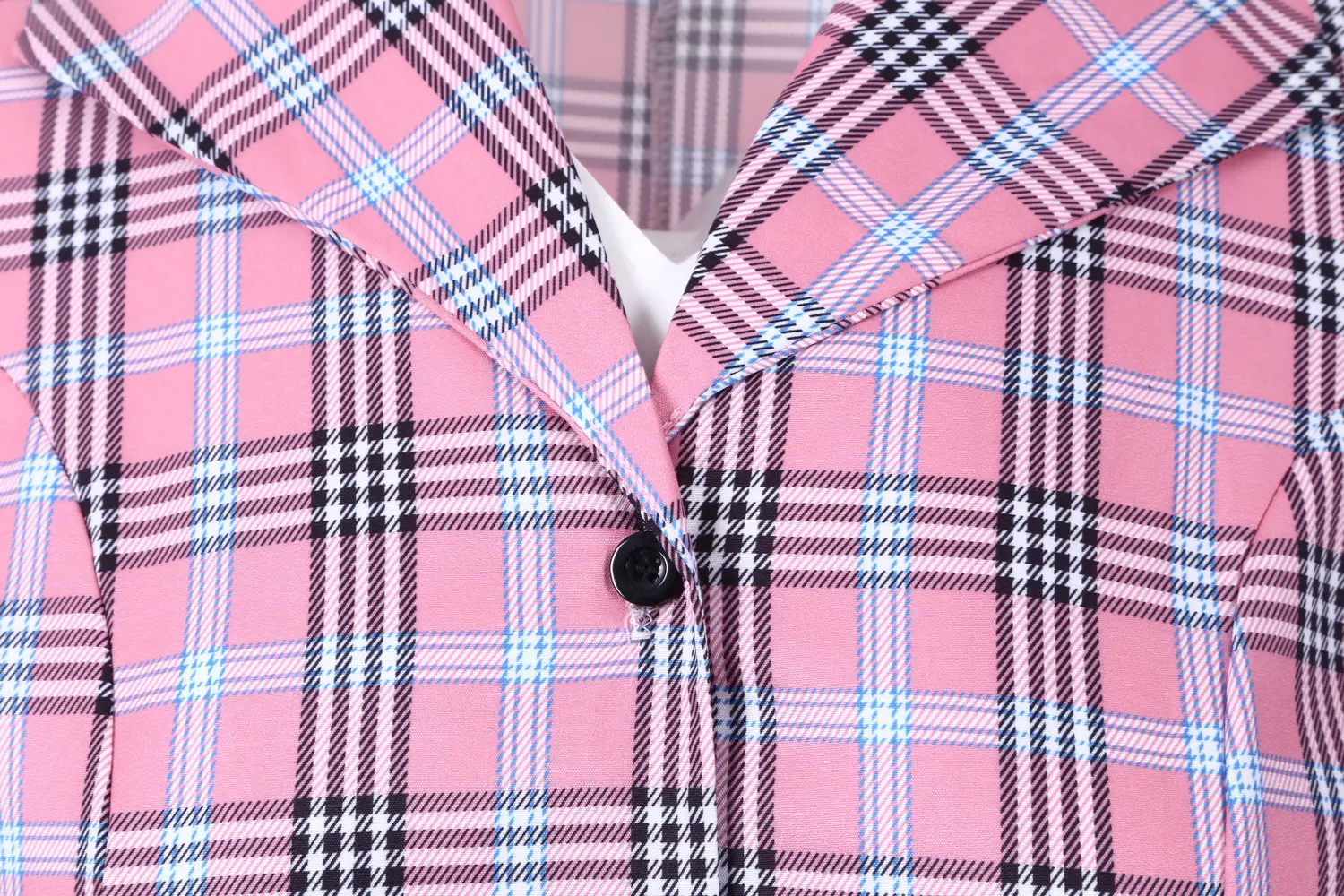 2021 Vintage Plaid Collar Dress with Belt — feature 5