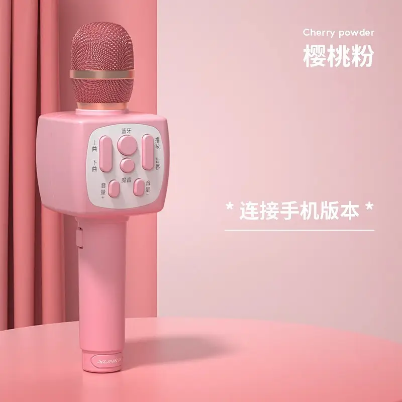 Pink Wireless Bluetooth Karaoke Microphone for Girls - Image 5