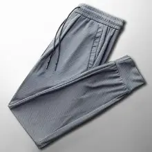 Men Grey Sweatpants Summer 2021 Slimming Loose Fit — feature 11