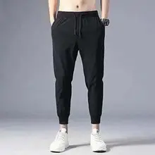 Men Grey Sweatpants Summer 2021 Slimming Loose Fit — feature 19