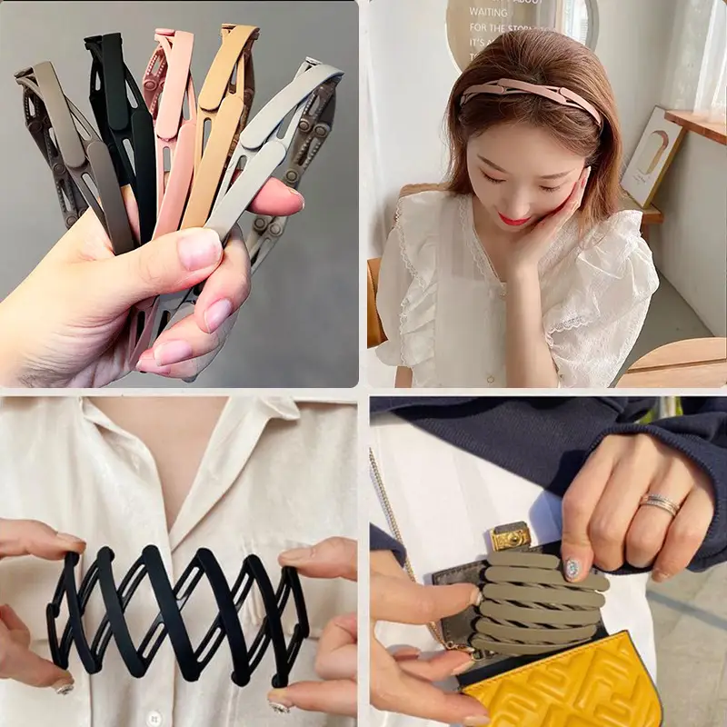 Retractable Hair Bands for Women Korean Style Portable Anti-Slip - Image 8