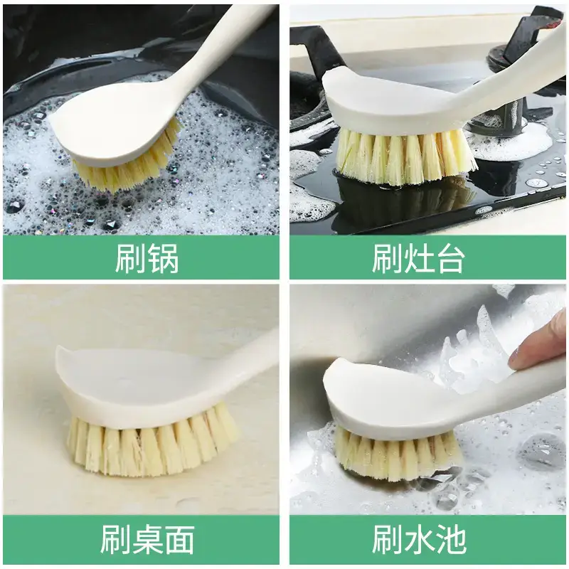 Miaojie Brush Pot Oil Washing Brush Long Handle Sisal Household Dish Brush - Image 6