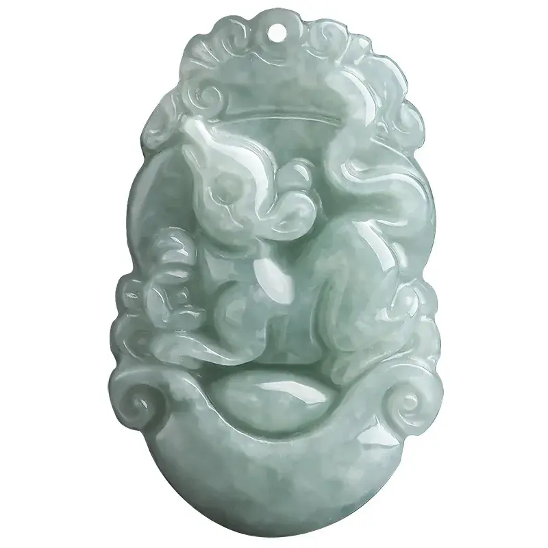 Natural Jade Zodiac Rat Ox Tiger Rabbit Dragon Snake Horse Sheep Monkey Chicken Dog Pig Pendant - Image 17
