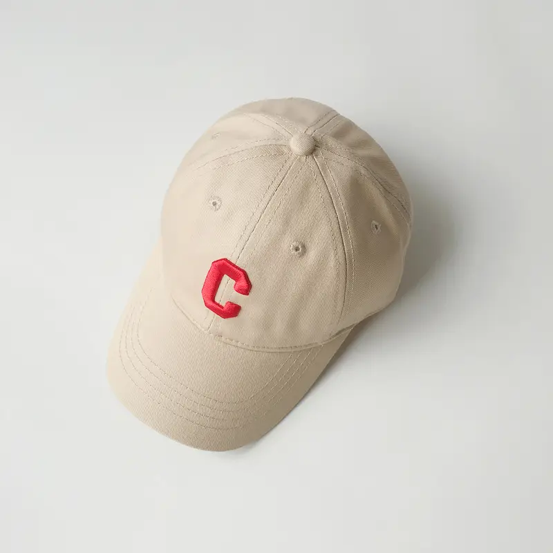 Gray C-Logo Kids Peak Cap Spring Autumn - Image 3