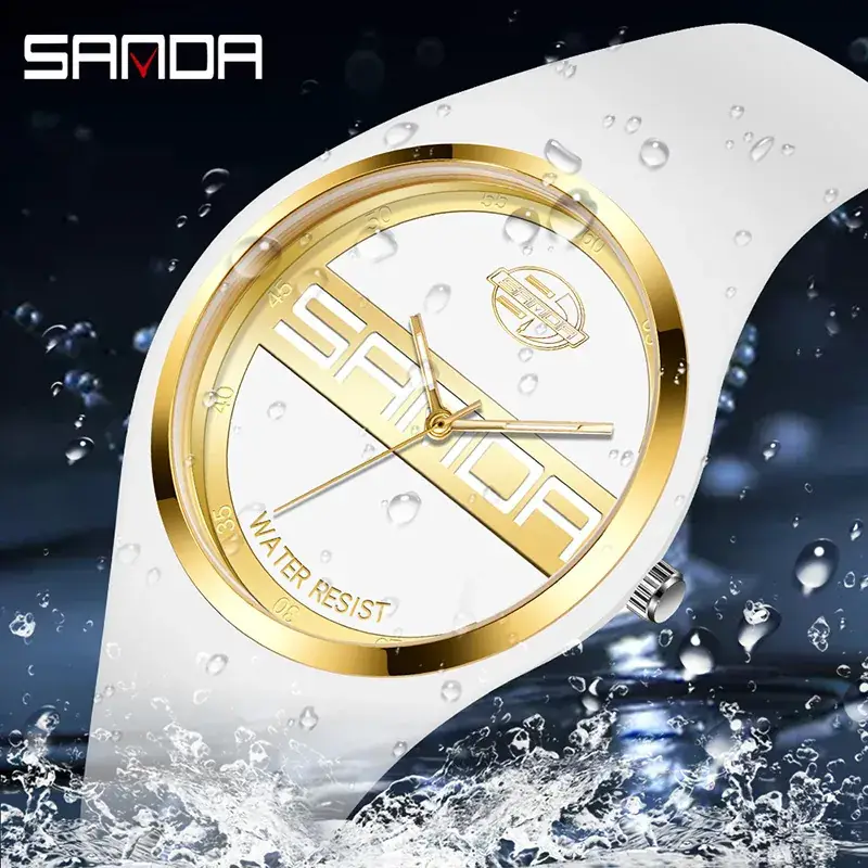 Sanda Men's Women's Quartz Electronic Watch with Silicone Strap - Image 28