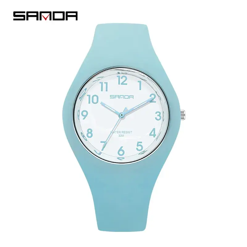 Sanda Men's Women's Quartz Electronic Watch with Silicone Strap - Image 19
