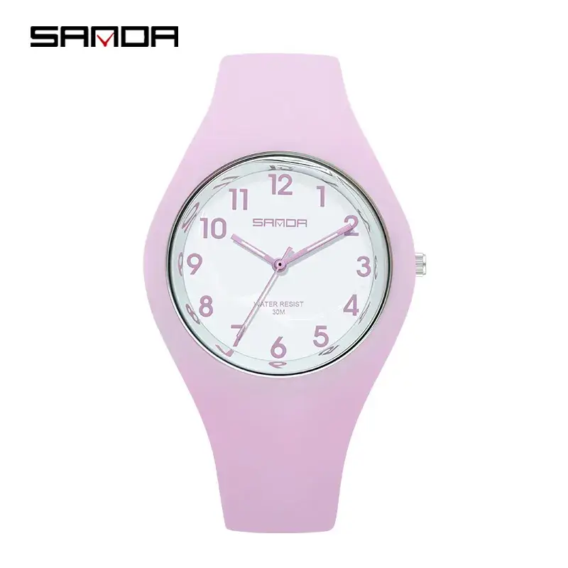 Sanda Men's Women's Quartz Electronic Watch with Silicone Strap - Image 20