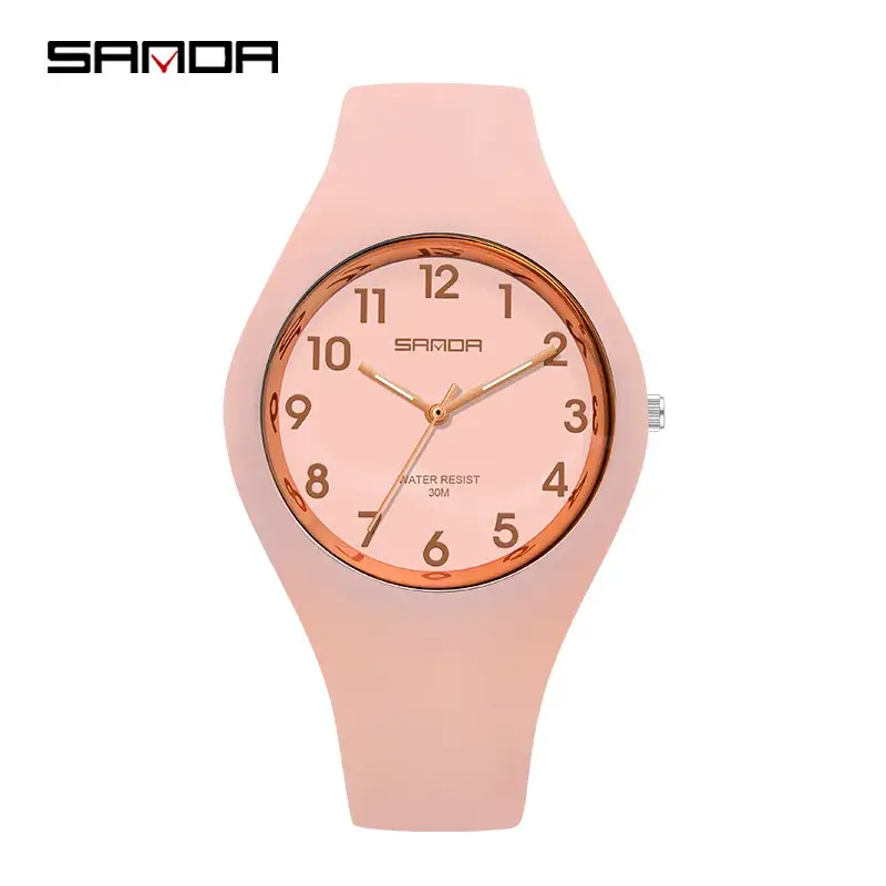 Sanda Men's Women's Quartz Electronic Watch with Silicone Strap - Image 21