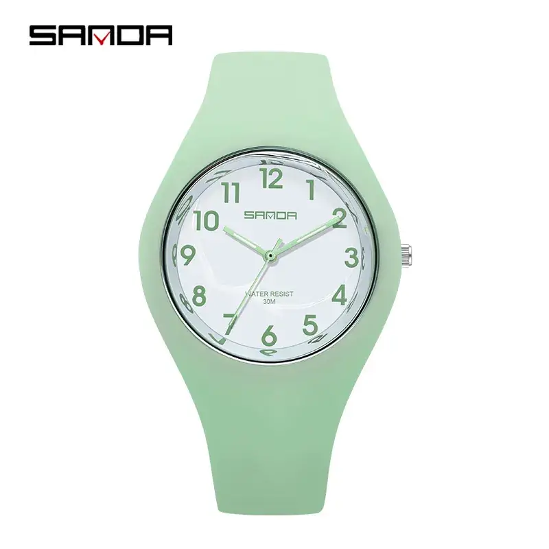 Sanda Men's Women's Quartz Electronic Watch with Silicone Strap - Image 22