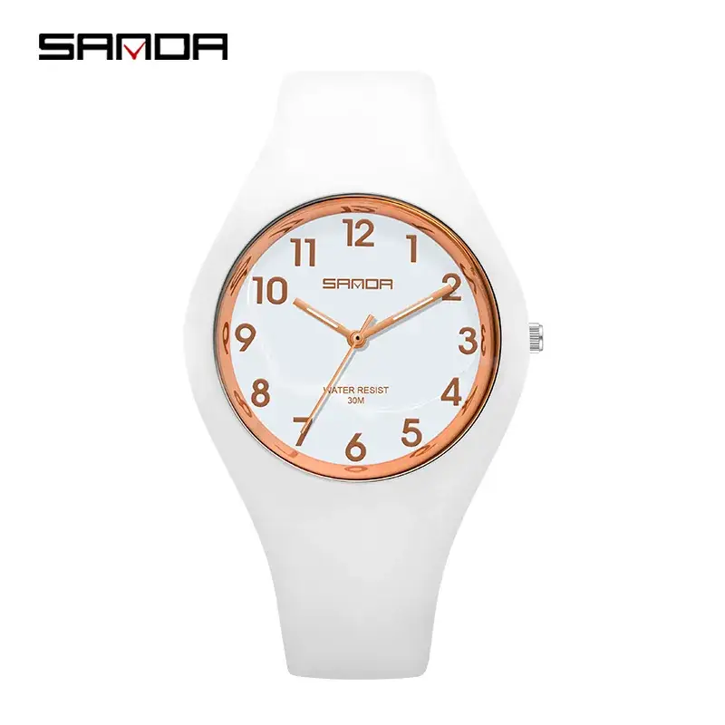 Sanda Men's Women's Quartz Electronic Watch with Silicone Strap - Image 23