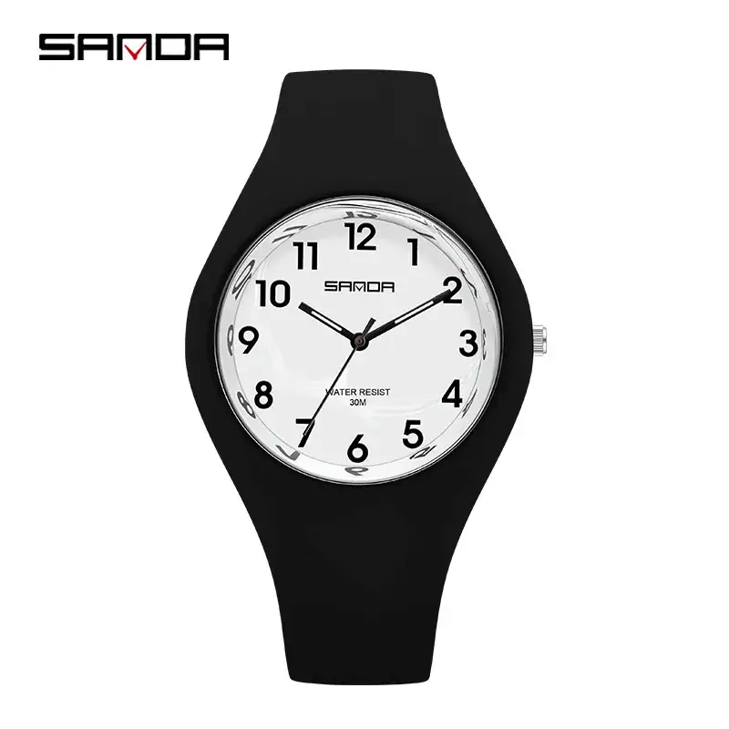 Sanda Men's Women's Quartz Electronic Watch with Silicone Strap - Image 25
