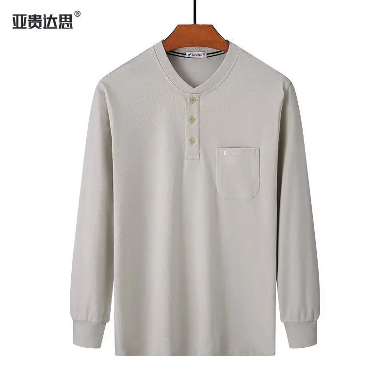 Men Green Cotton Collar T-Shirt with Pocket - Image 5