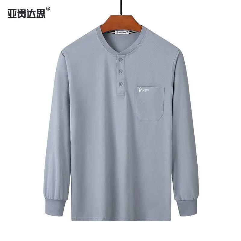Men Green Cotton Collar T-Shirt with Pocket - Image 6