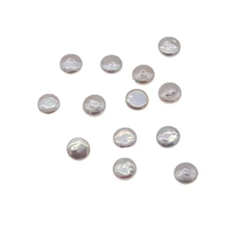 Bright Pearl Baroque Flat Buttons for DIY Jewelry - Image 6