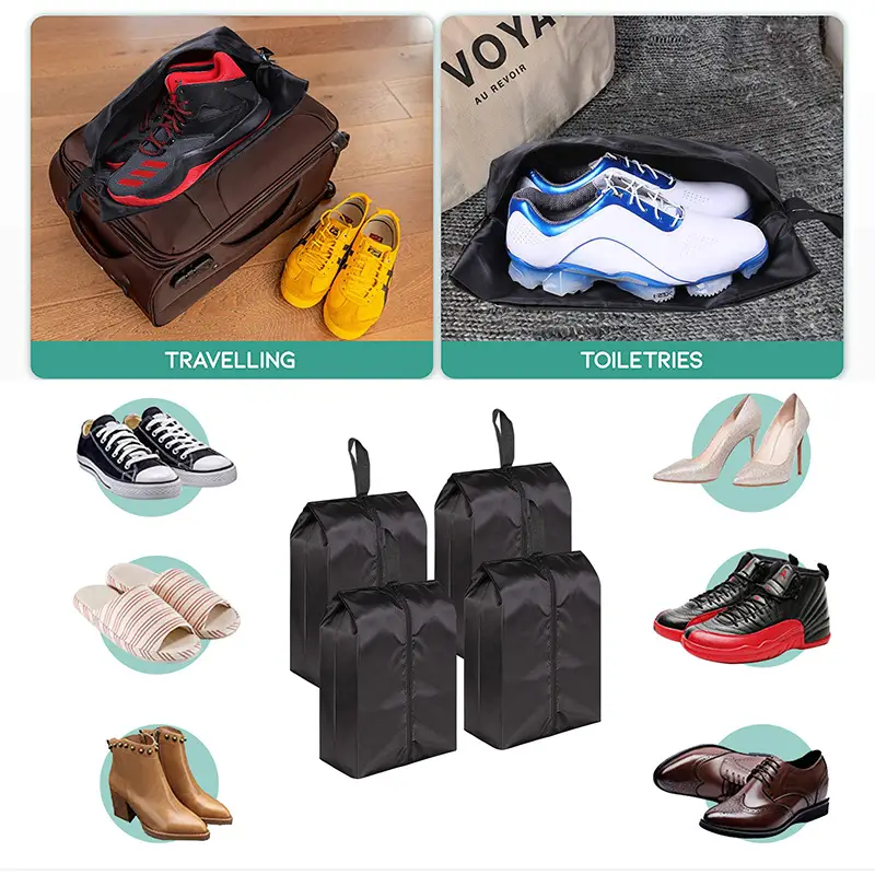 Waterproof Travel Shoe Bag 4 Pcs Portable Storage - Image 8