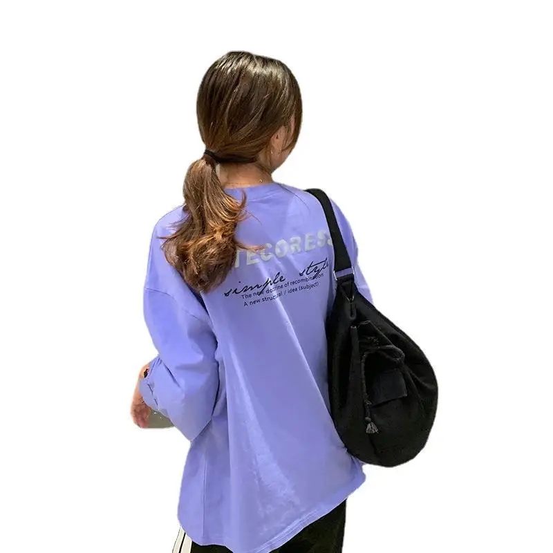 2025 Korean Style Black Long Sleeve Sweatshirt for Women - Image 8