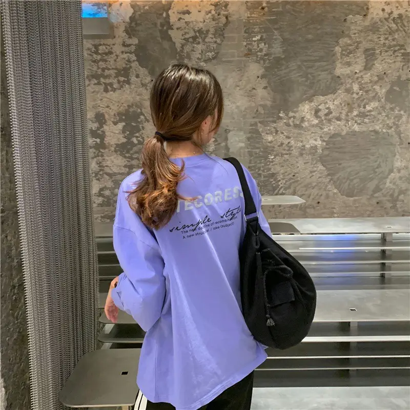 2025 Korean Style Black Long Sleeve Sweatshirt for Women — feature 10