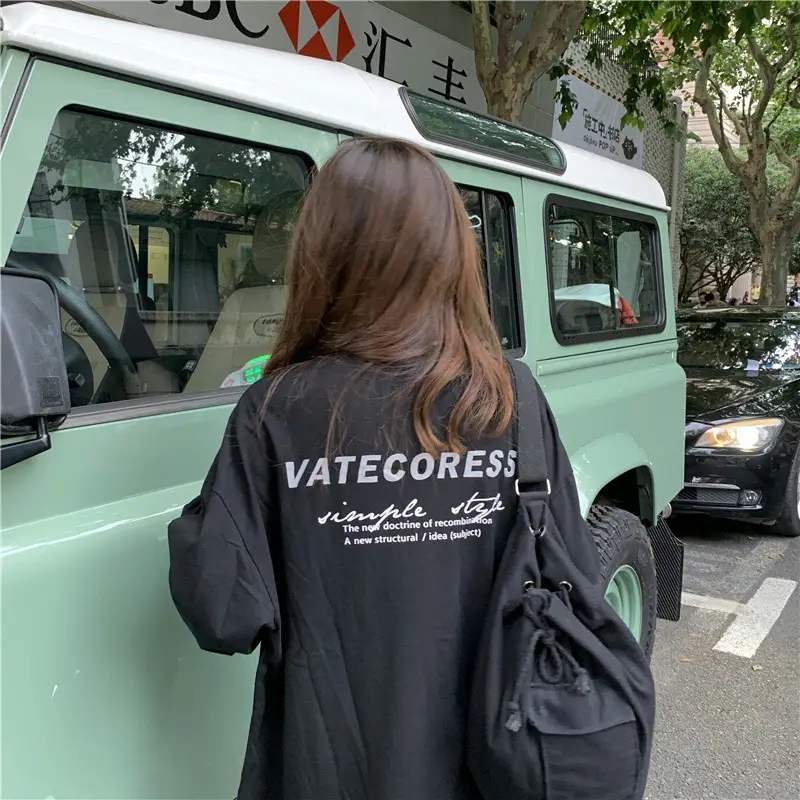 2025 Korean Style Black Long Sleeve Sweatshirt for Women — feature 23
