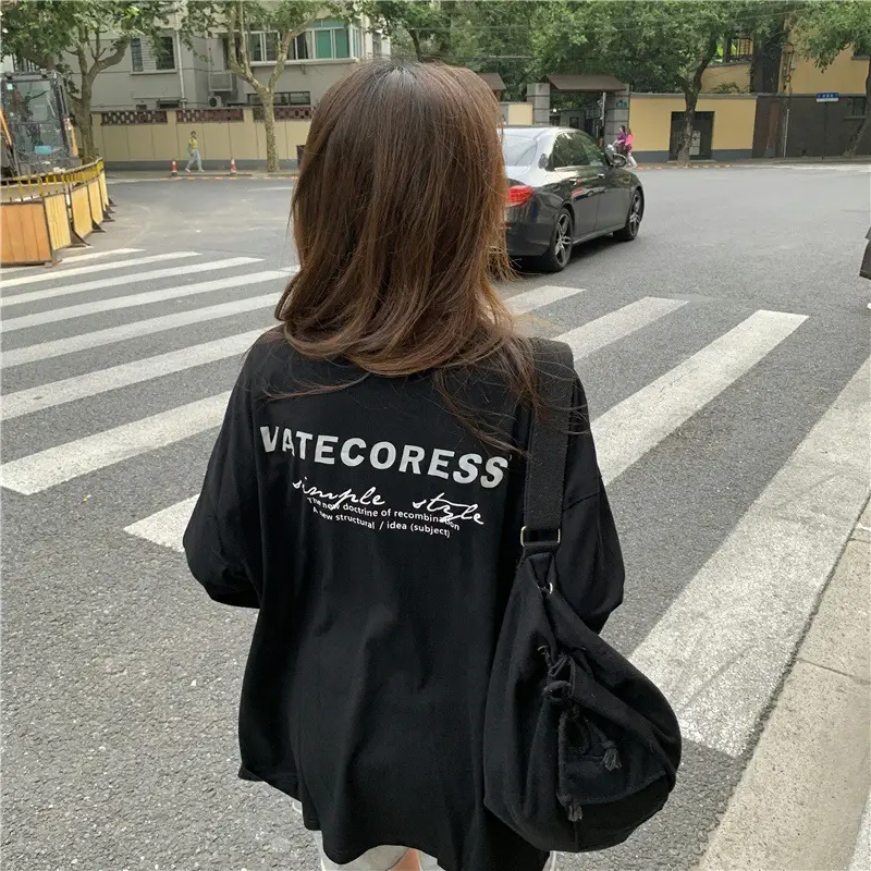 2025 Korean Style Black Long Sleeve Sweatshirt for Women — feature 25