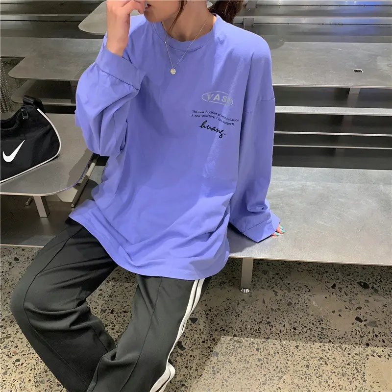 2025 Korean Style Black Long Sleeve Sweatshirt for Women — feature 7
