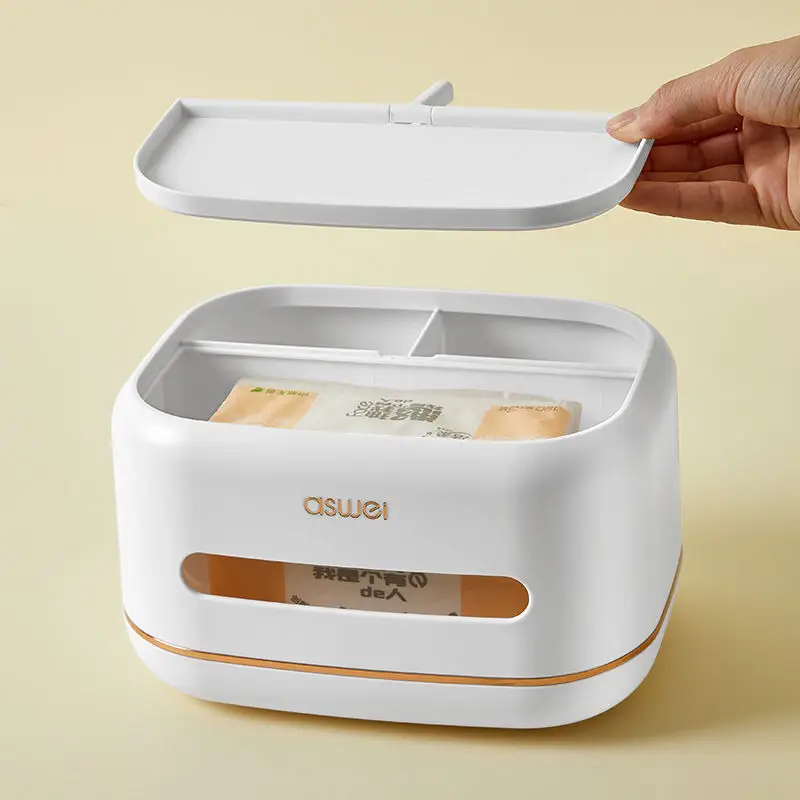 Luxury Coffee Table Tissue Box with Remote Control & Light - Image 5