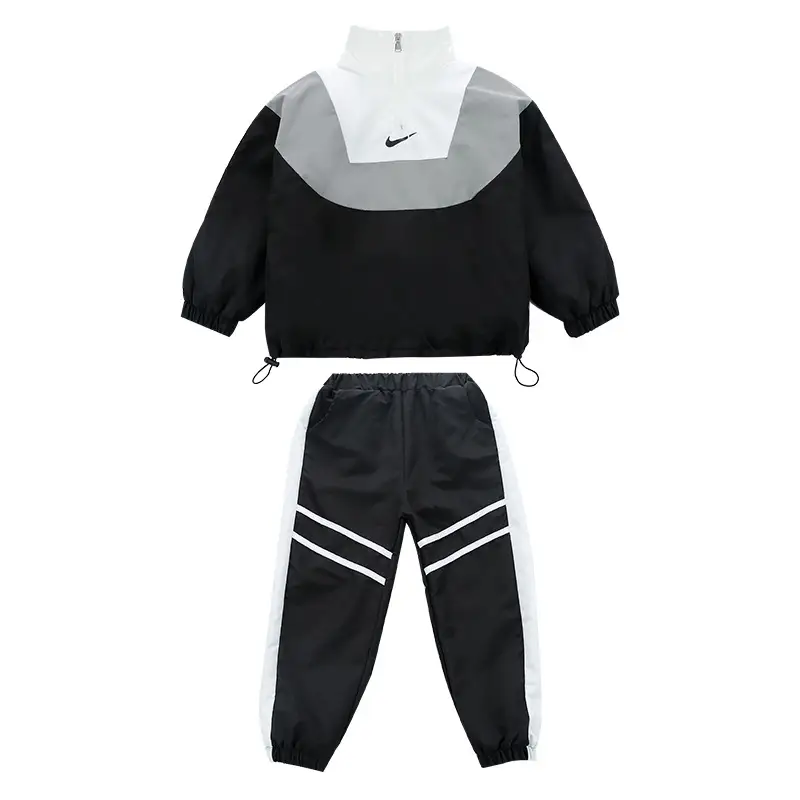 Boys Spring Suit 2022 White Black Nike Track Suit - Image 7