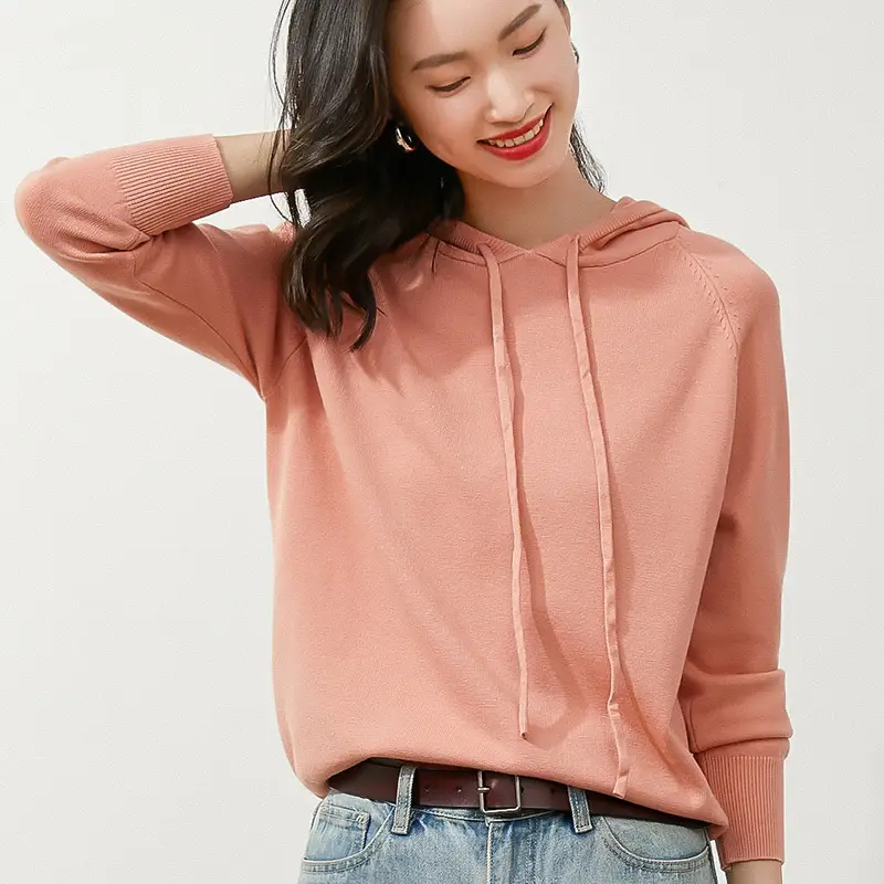Green Hooded Sweatshirt for Women Long Sleeve - Image 2