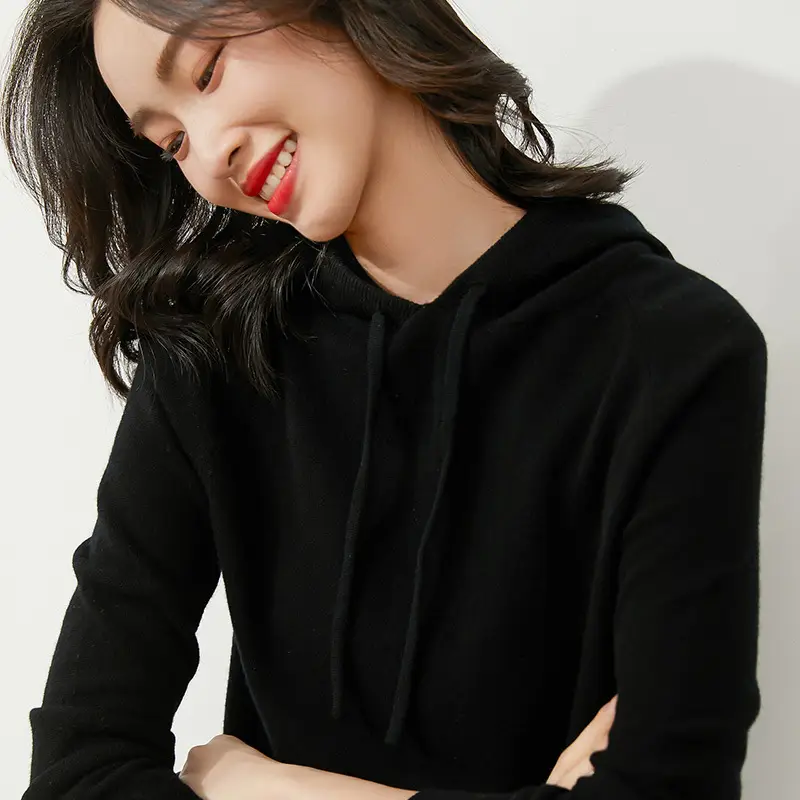 Green Hooded Sweatshirt for Women Long Sleeve - Image 4