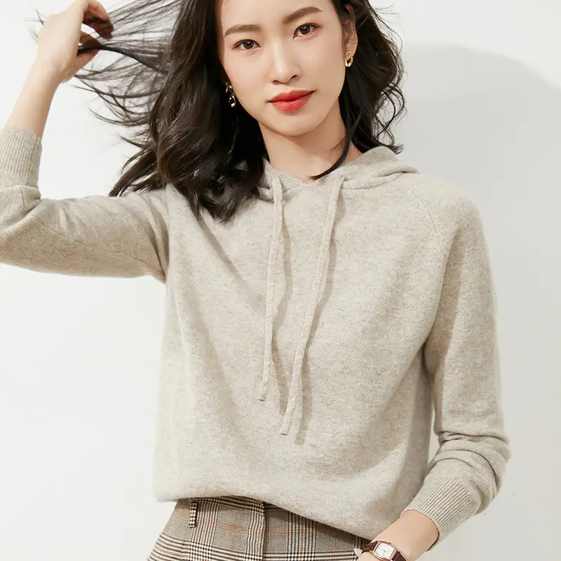 Green Hooded Sweatshirt for Women Long Sleeve - Image 6