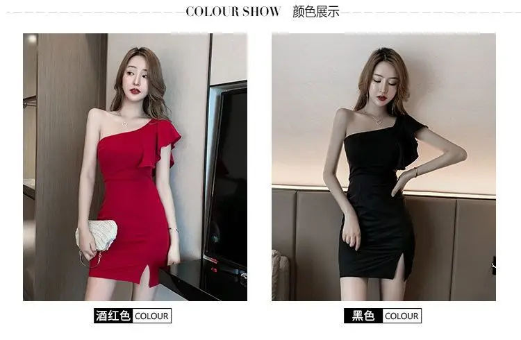 One Shoulder Black Mini Dress for Women 2026 — feature 8