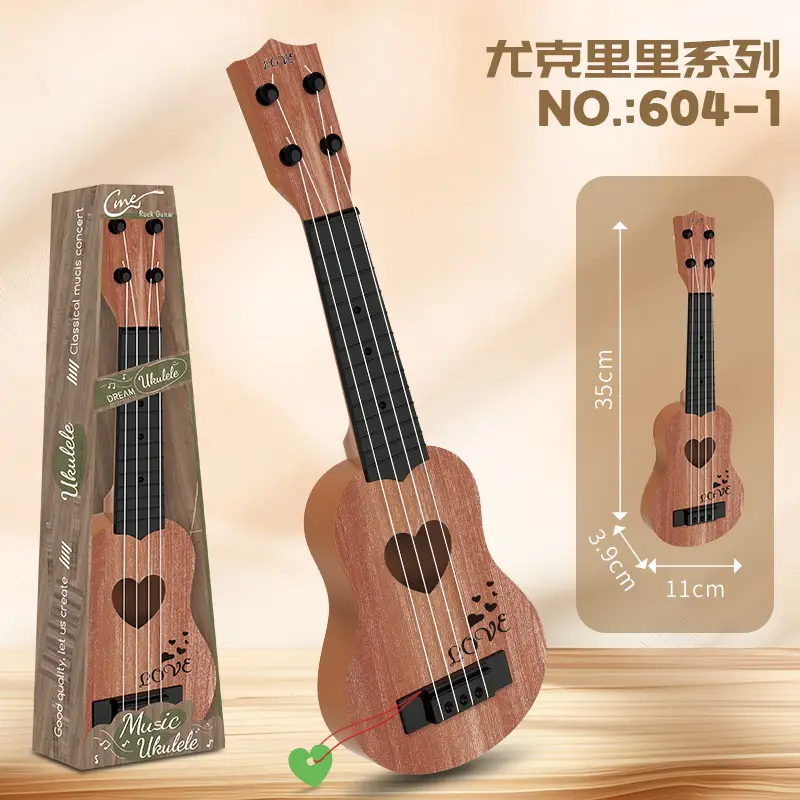 Children Ukulele Toy Guitar Wooden Small for Kids - Image 23