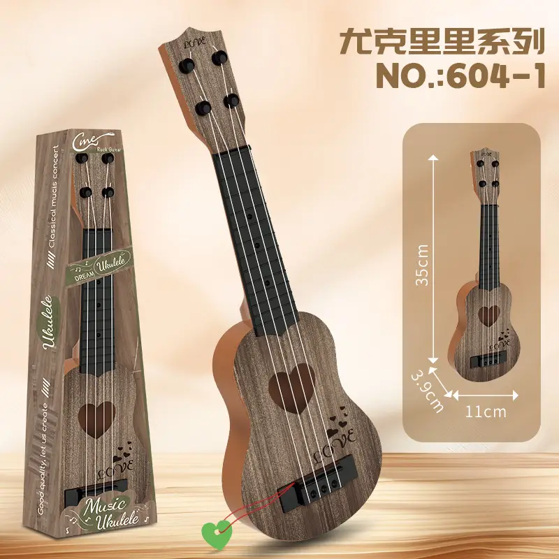 Children Ukulele Toy Guitar Wooden Small for Kids - Image 24