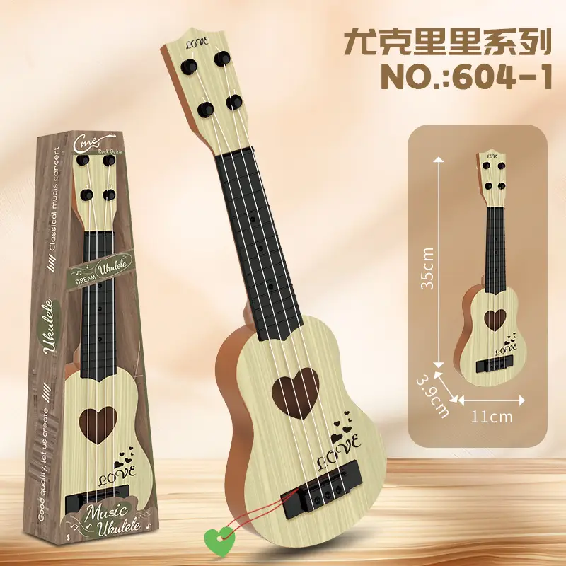 Children Ukulele Toy Guitar Wooden Small for Kids - Image 25