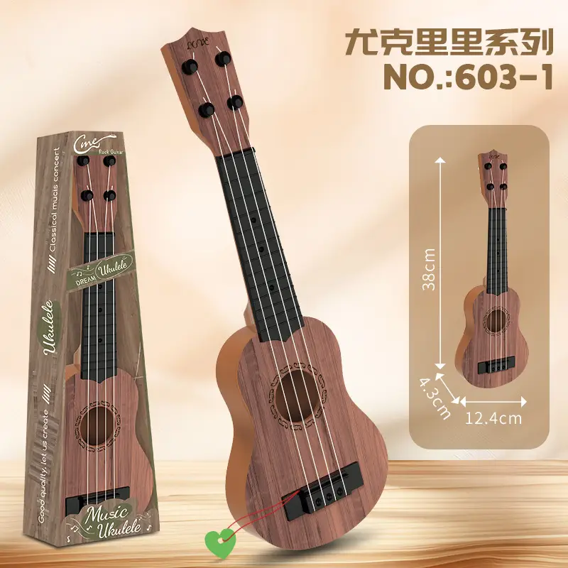 Children Ukulele Toy Guitar Wooden Small for Kids - Image 26