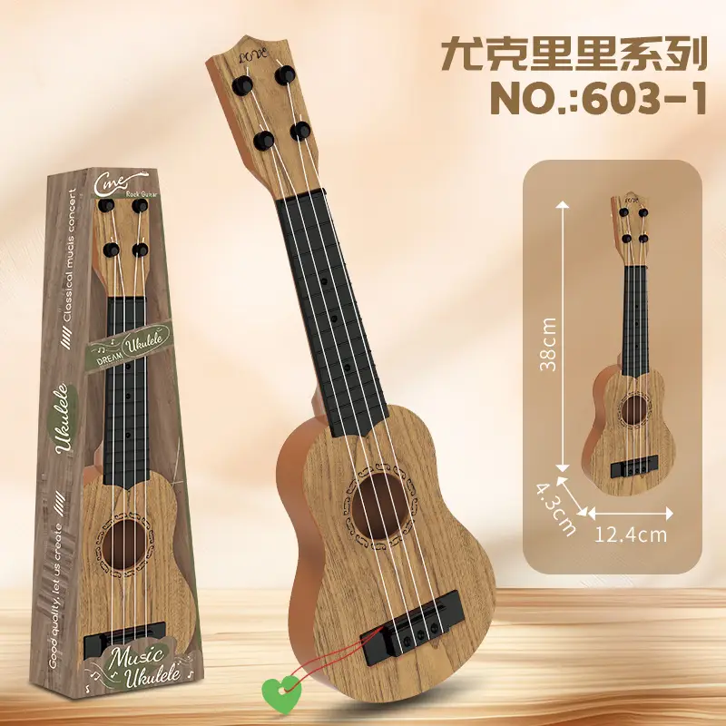 Children Ukulele Toy Guitar Wooden Small for Kids - Image 27