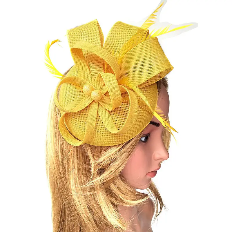 Pink Feather Hair Accessories for Women Party Headdress - Image 21