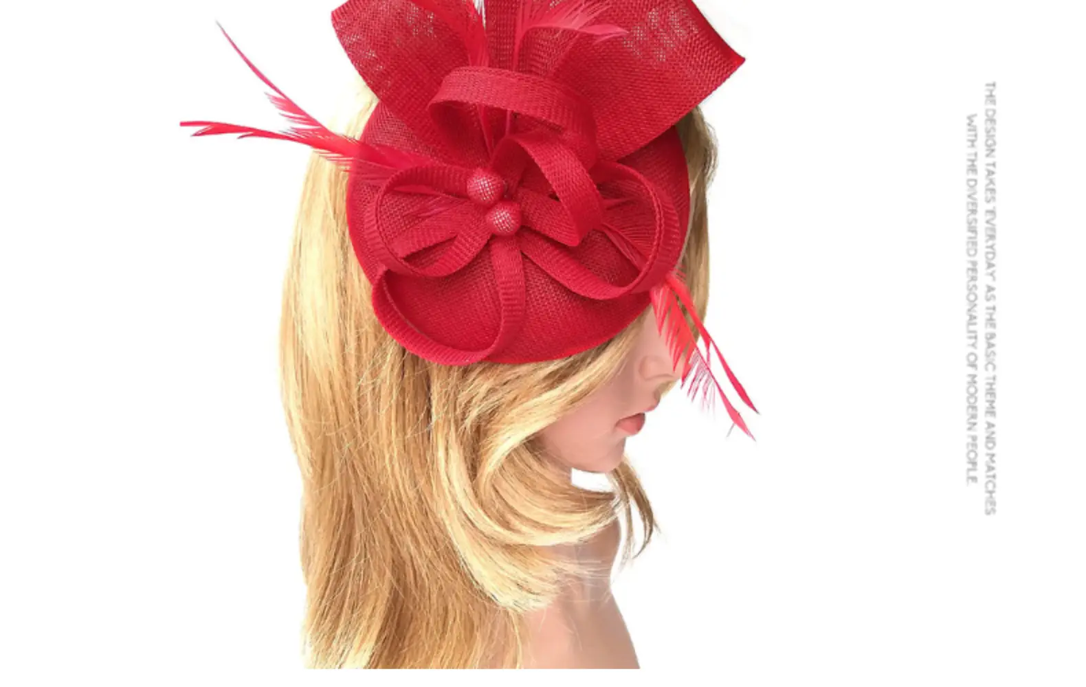 Pink Feather Hair Accessories for Women Party Headdress — feature 21